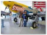 The Shomers in front of a P-51 Mustang